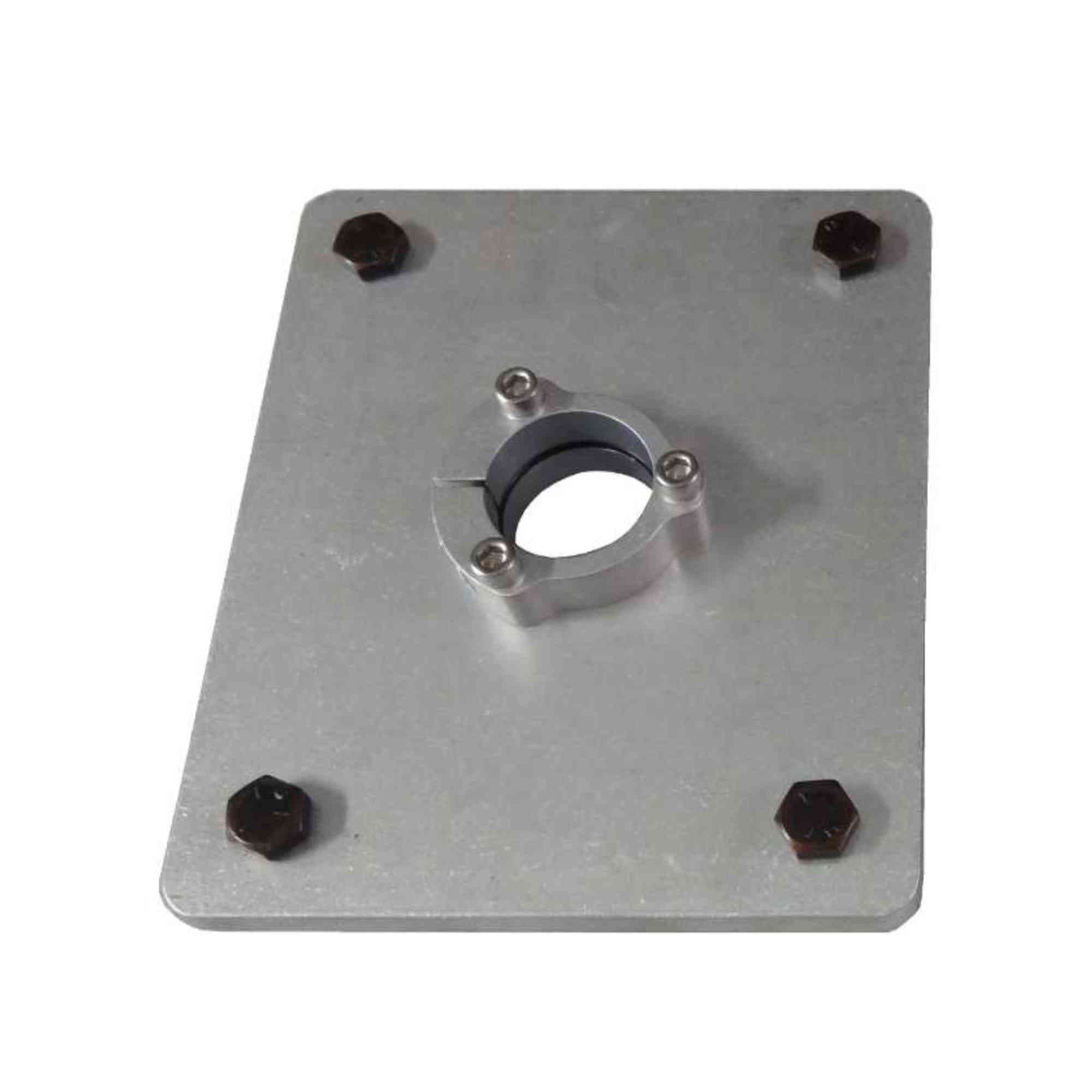 Disassembled well adapter components showing mounting hardware