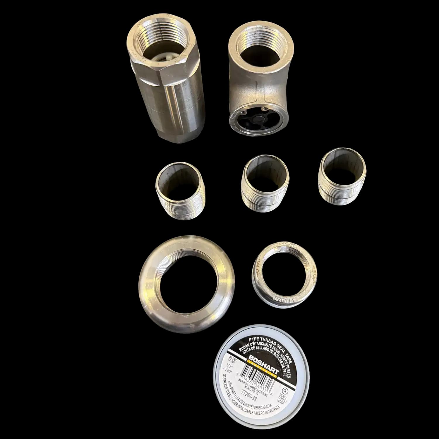 Valve and Adapter Assembly for 3" Solar Submersible Connection to 200CA